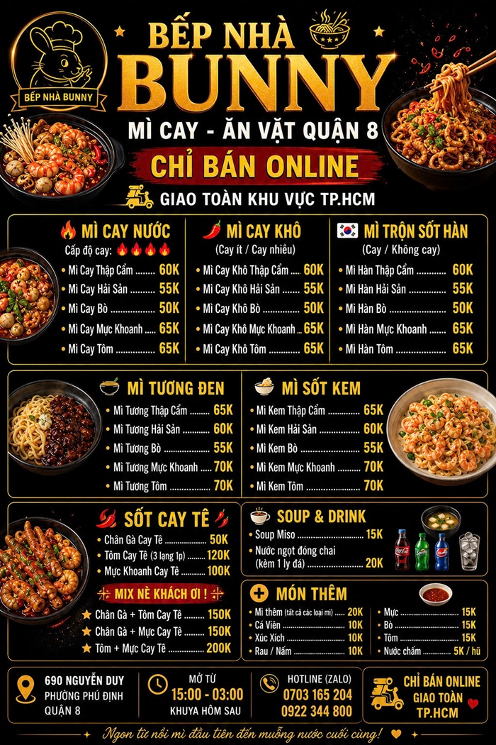 Mì cay Bếp Nhà Bunny