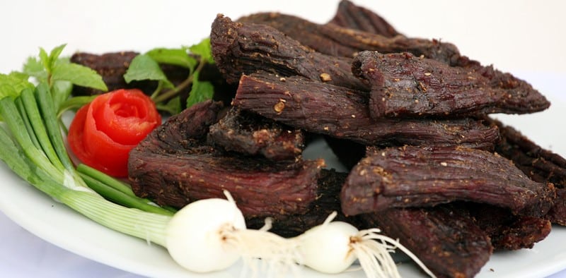 Thịt trâu gác bếp Tuyên Quang