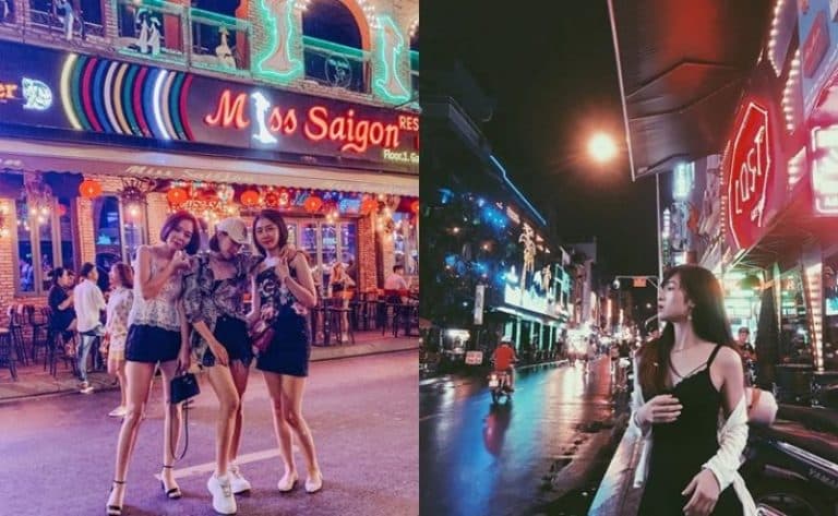Phố Tây Bùi Viện - chụp hình chất ở Sài Gòn
