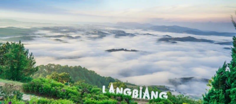 Núi Langbiang được ví như trái tim của Đà Lạt 