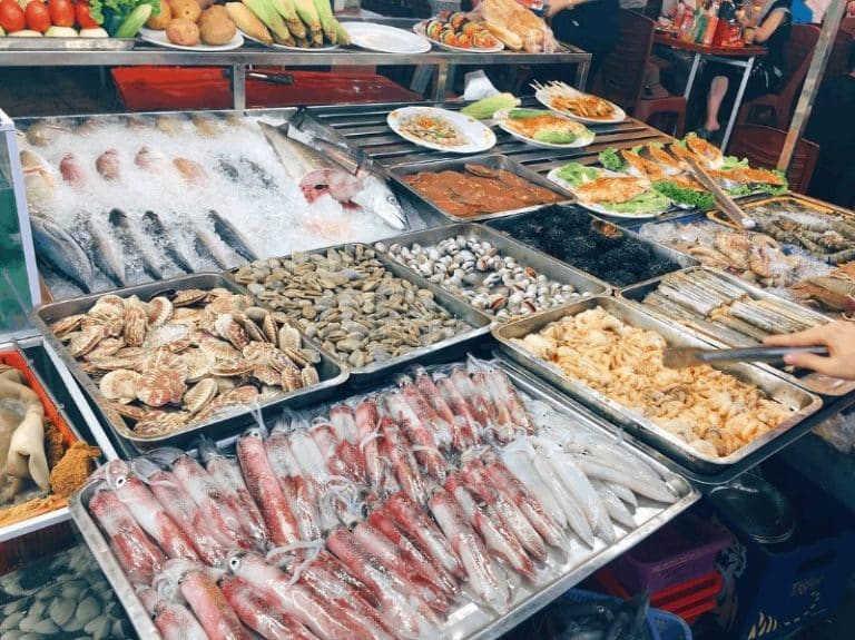 Cửa hàng hải sản tươi sạch Đảo Hải Sản