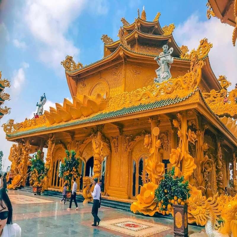 Chùa Phúc Lâm - Ngôi chùa ở Hưng Yên dát vàng bề thế, uy nghiêm