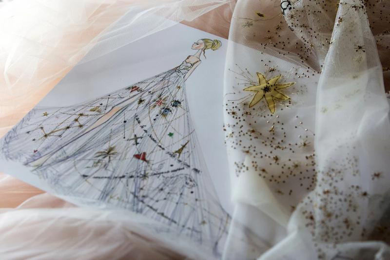 Chất liệu phù hợp giúp váy cưới đẹp và lộng lẫy